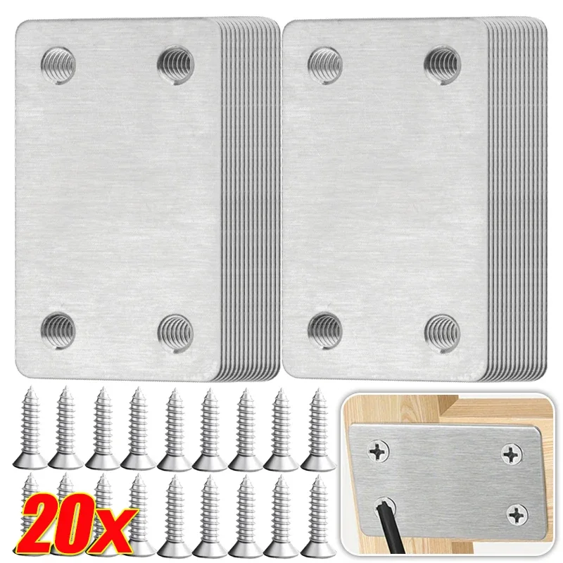 Furniture Hardware In China - Stainless Steel Flat Hinge Repair Plate