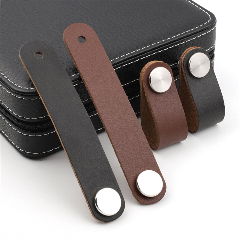 Furniture Hardware In China - Leather Knobs Cabinet Wardrobe Furniture Door