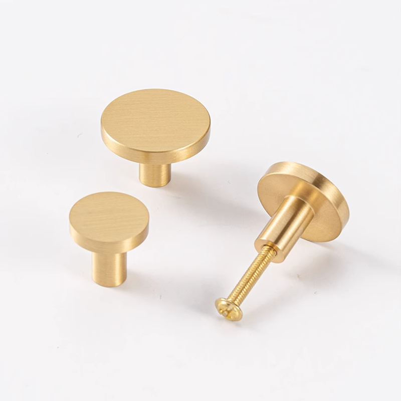 Round Brass Kitchen Cabinet Dr - Drawer Pull Gold recension och pris