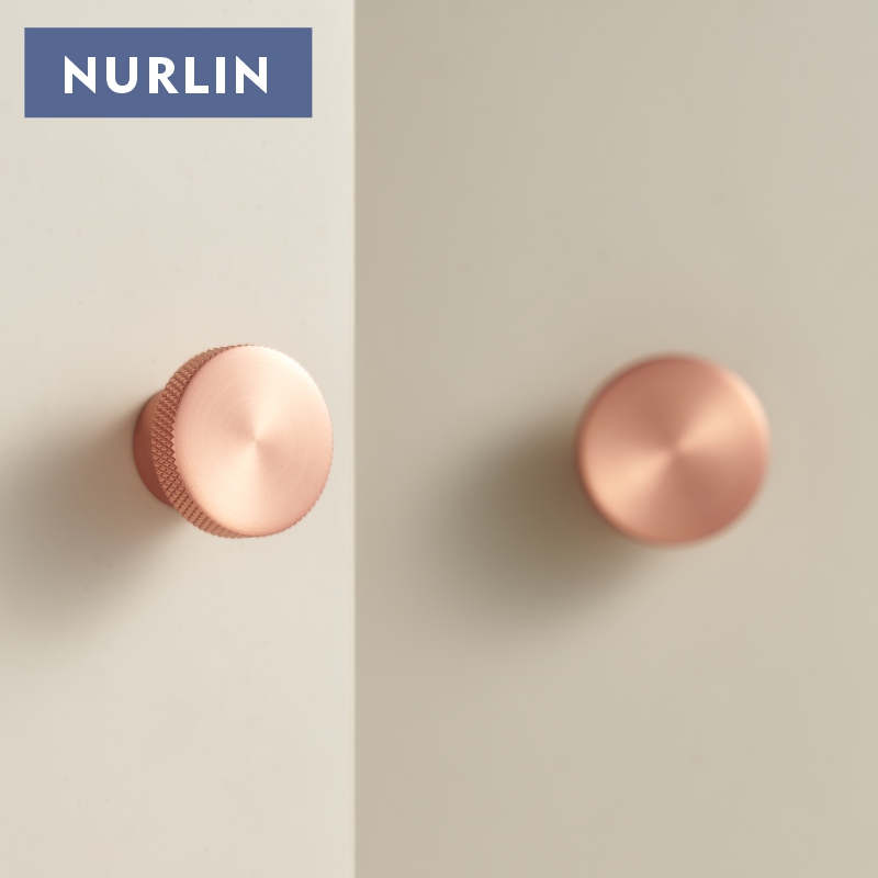 Nurlin Knurled Solid Brass Cab - Drawer Pull Gold recension och pris