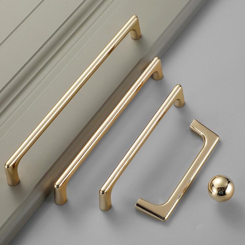 Zinc Alloy Bright Gold Kitchen - Drawer Pull Gold recension och pris