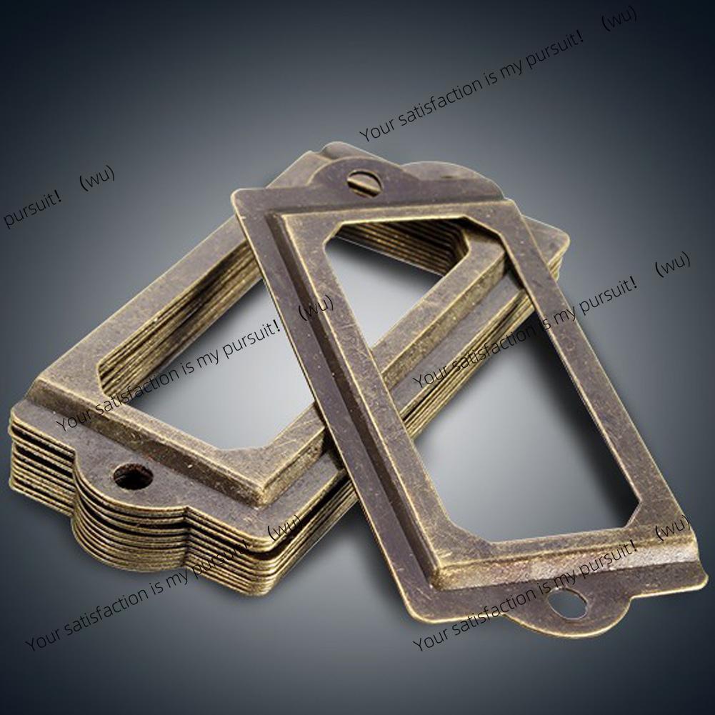 12Pcs antique brass metal labe - Furniture Hardware Business recension och pris