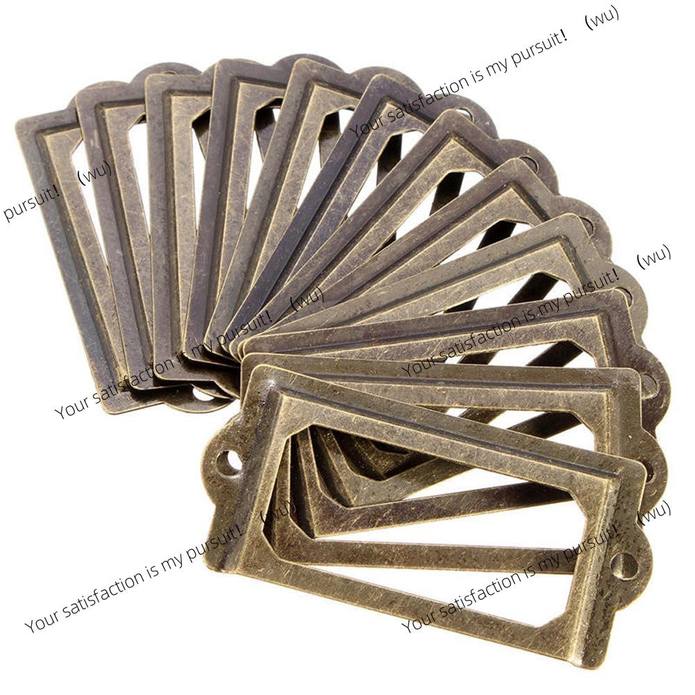 12Pcs antique brass metal labe - Furniture Hardware Business recension och pris
