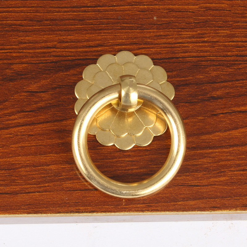 Antique Brass Cabinet Ring Kno - Drawer Pull Gold recension och pris
