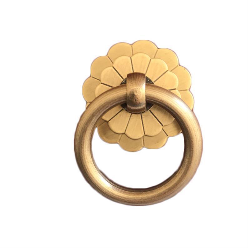 Antique Brass Cabinet Ring Kno - Drawer Pull Gold recension och pris