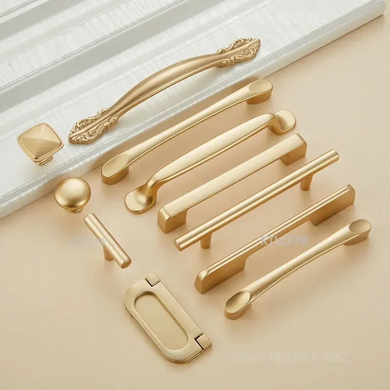 Kitchen Cupboard Knob Square U - Drawer Pull Gold recension och pris