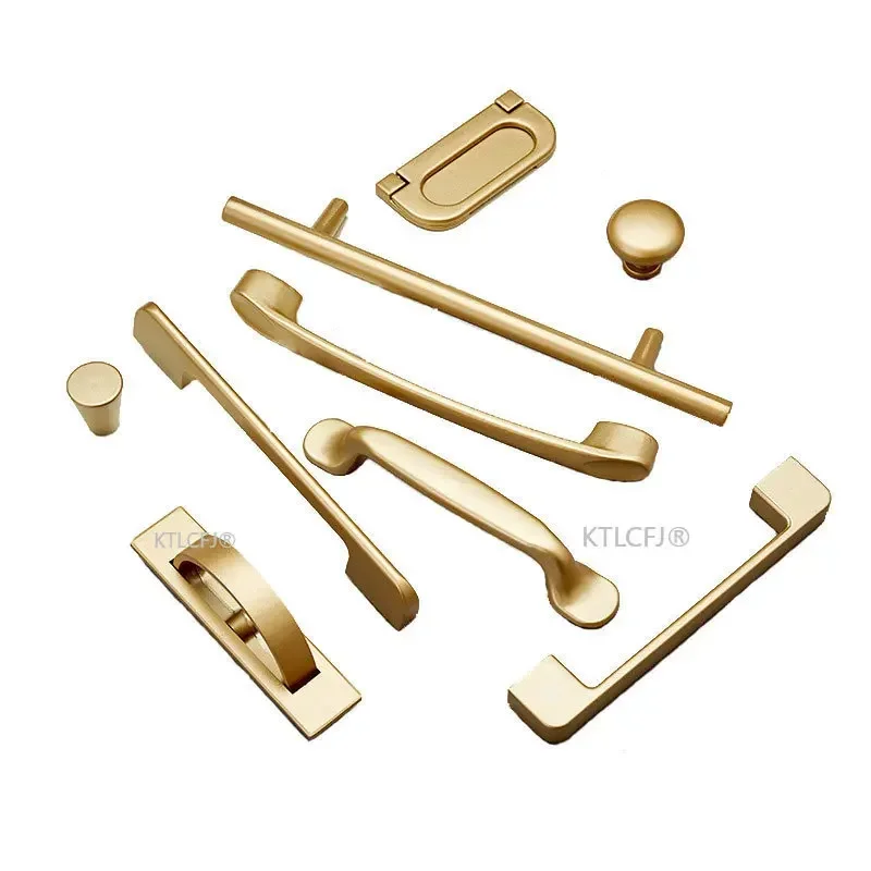 Kitchen Cupboard Knob Square U - Drawer Pull Gold recension och pris