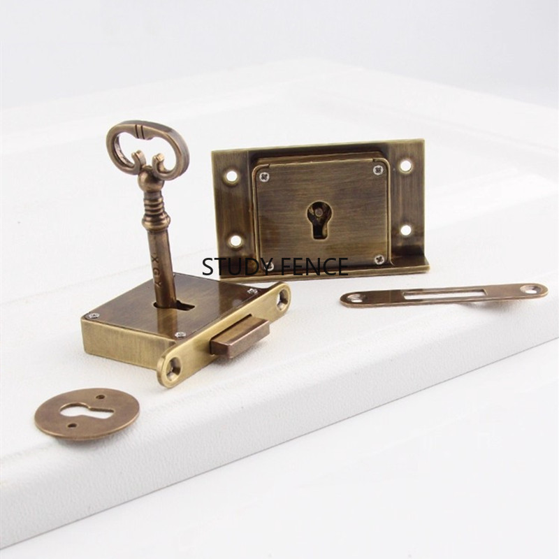 1PC Antique Metal Drawer Lock  - Furniture Hardware Lock recension och pris
