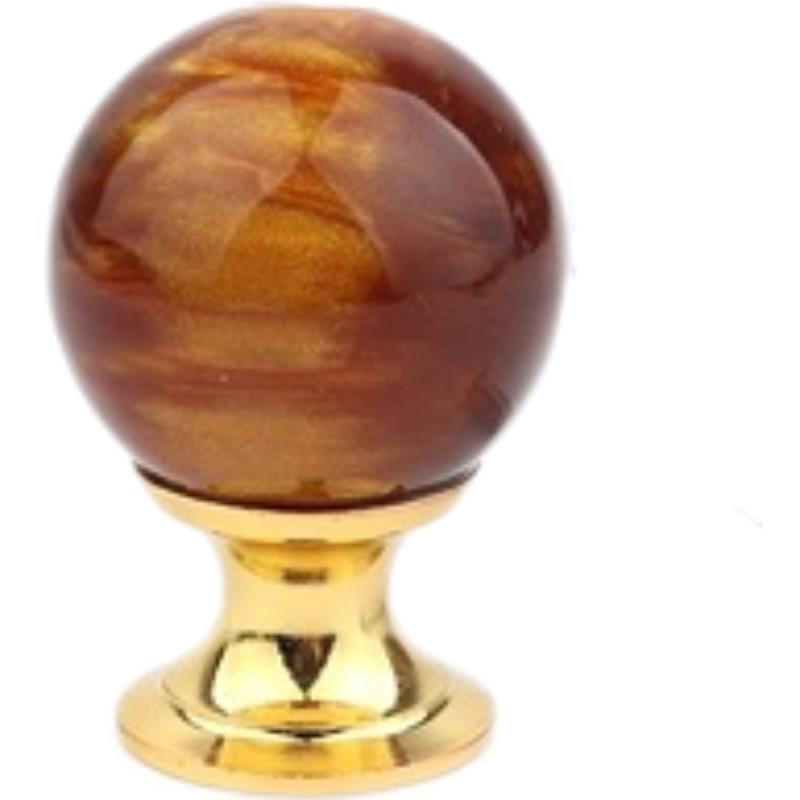 Amber Shell Tiger Eye Gold Cup - Drawer Pull Gold recension och pris