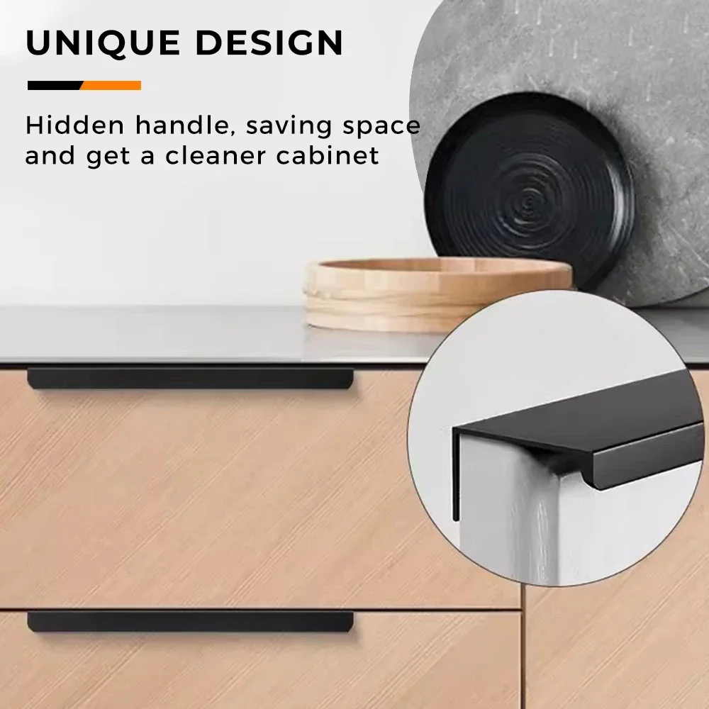 Hidden Furniture Handles Matte - Drawer Pull Gold recension och pris